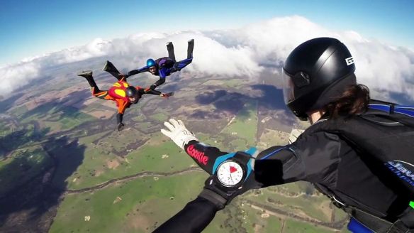 Our awesome 16-point skydive, thanks Steph!
